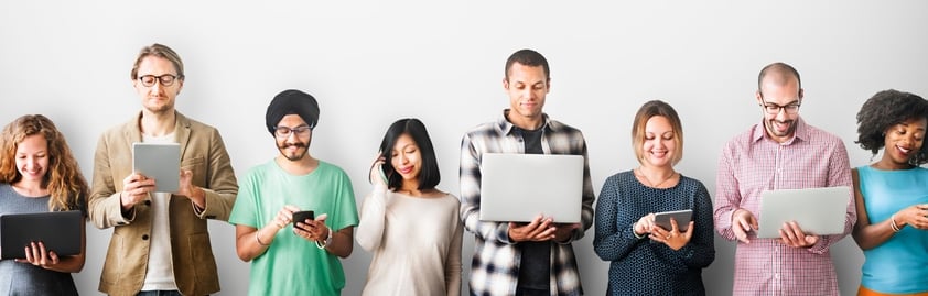 Illustration de la présence des entreprises sur les réseaux sociaux