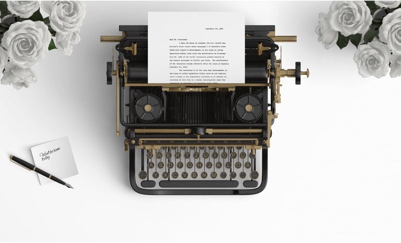 Illustration de la rédaction d'un article de blog pour un cabinet d'expertise comptable